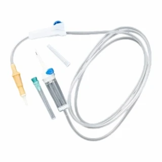 Luer Slip Luer Lock vienreizējās lietošanas infūzijas komplekts